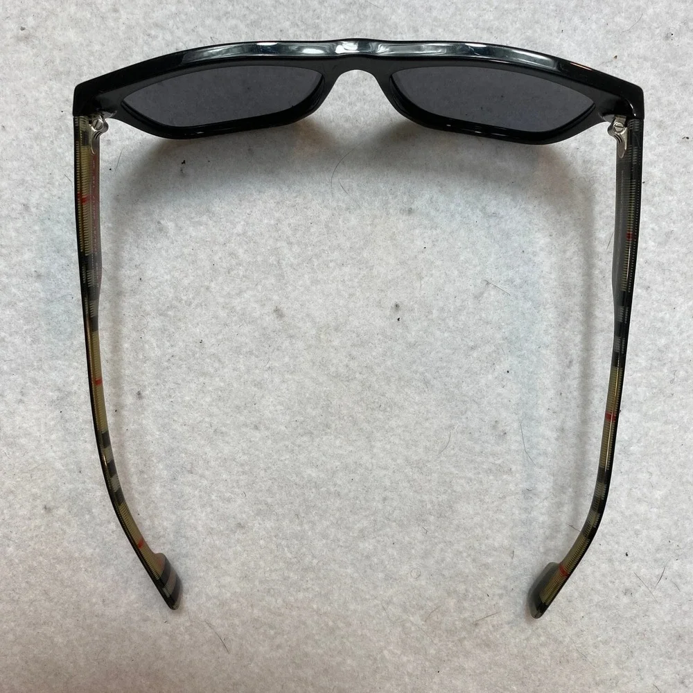 Burberry B 4286 3773/81 Sunglasses Mens One Size Black Polarized Made in Italy